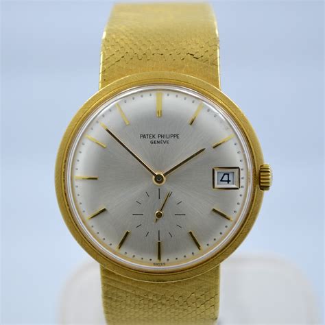 patek philippe 18k yellow gold automatic calatrava 3445|patek philippe calatrava watch.